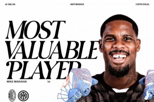 星空体育官网-7次扑救！官方：迈尼昂当选米兰1-1国米队内最佳球员